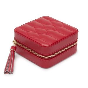 Wolf Leather Travel Jewelry Case Box